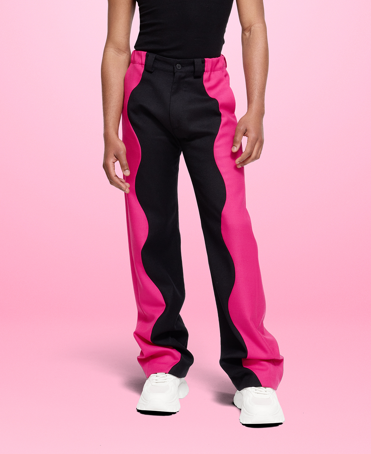 Wavy Patchwork Pants zoom