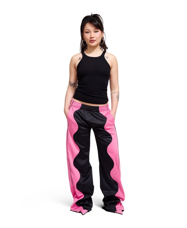 Pink Popper Track Pants Front