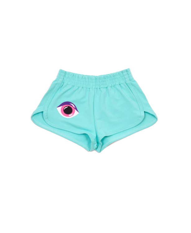 Mint Mini Shorts in Your Face