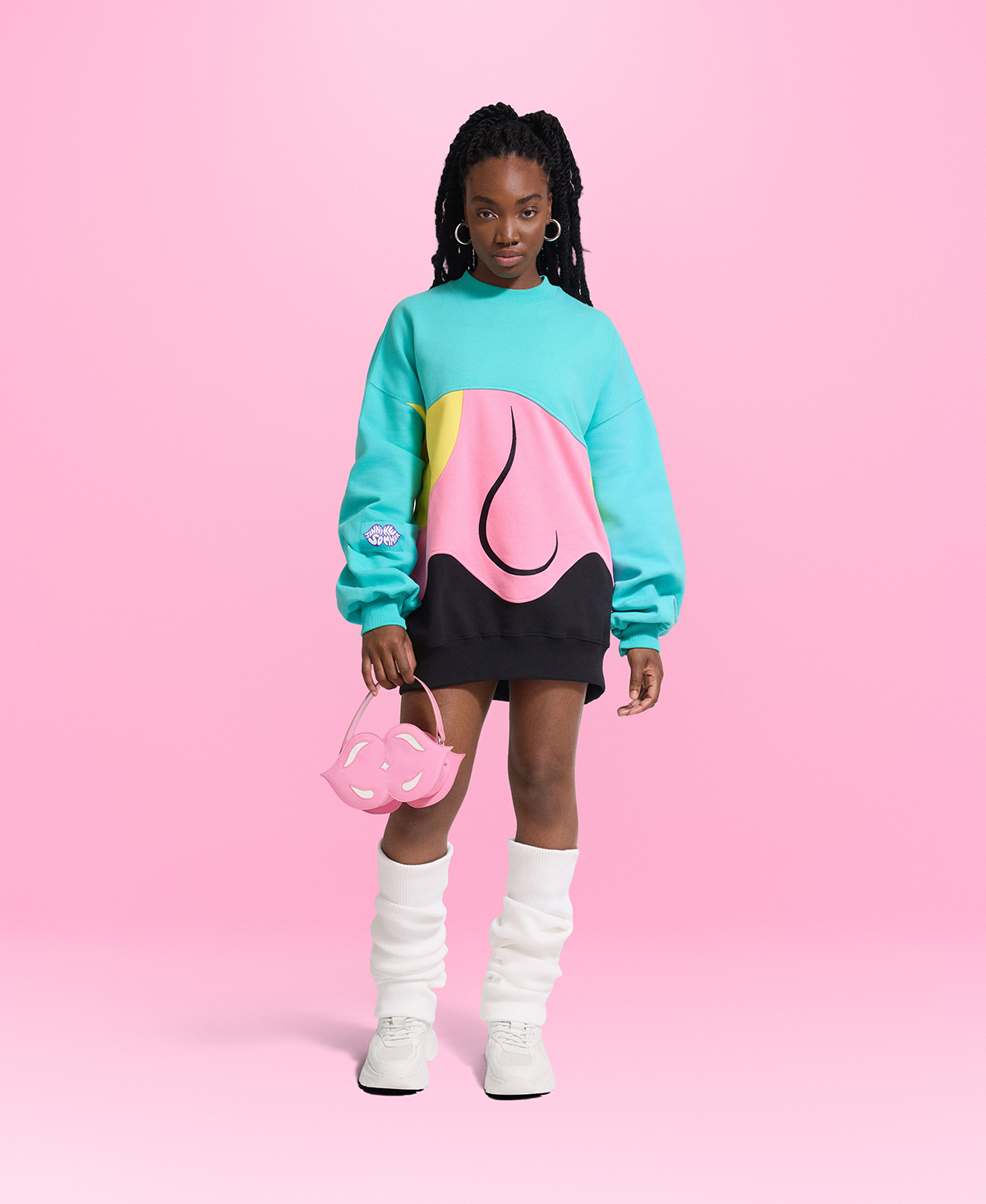 Unisex Color Block Sweatshirt - Pop Art Edition
