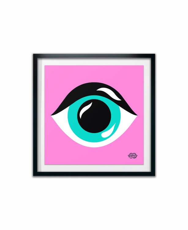 In Your Face Poster 50x50cm Pink