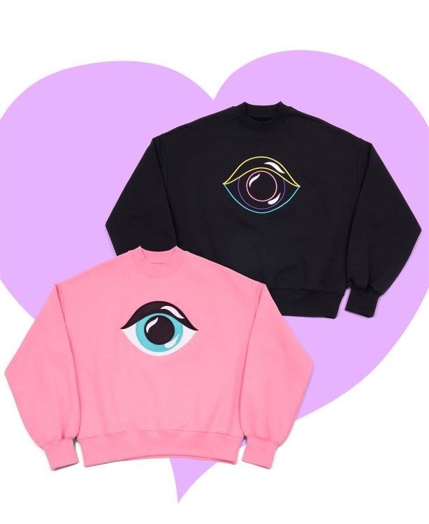 Pink & Black 2-Pack Sweatshirts